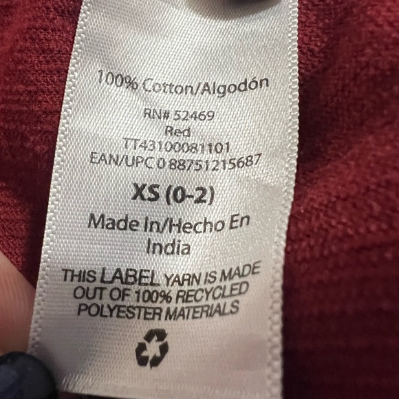 NWOT Time And Tru XS Burgundy Corduroy Dress 100% Cotton Boho Chic - Picture 9 of 10